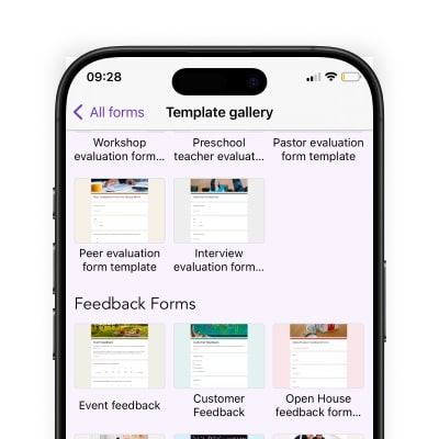 Build Forms from Templates
