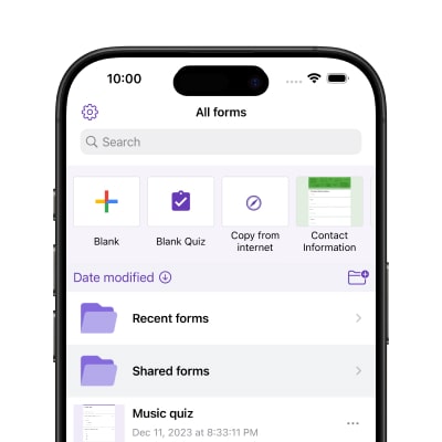 Access Shared Forms