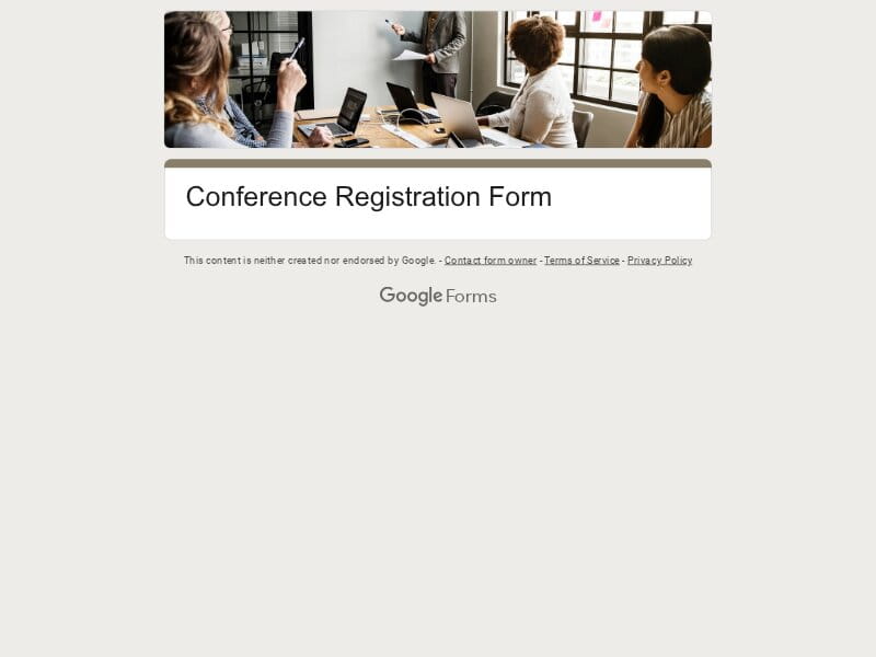 Conference Registration Form